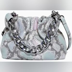 Stylish Gray and Silver Women's Bag
